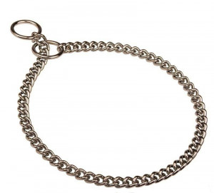 Zgarda dresaj zala scurta Sprenger, crom - 60cm