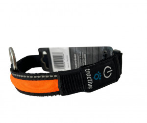 Zgarda nylon cu led - S - Portocaliu