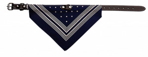 Zgarda piele, cu bandana - XS
