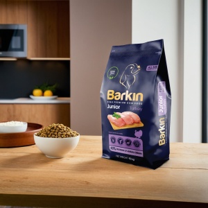 Barkin Junior All Size - Hrana uscata premium - Curcan - 15kg - Img 2