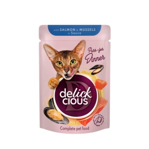 Delickcious Cat - Set Flowpack - 4 Plicuri - 4x85g - Img 4