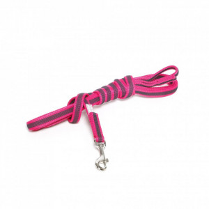 Lesa JK9 Color & Gray, antiderapanta, cu maner - 20mmx3m - Roz