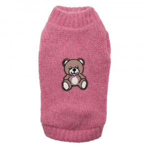 Pulover Teddy Bear - XS - Roz inchis