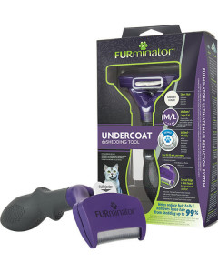 Trimmer profesional Furminator pisici, blana scurta - M-L - Img 1