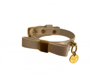 Zgarda Ella - 25cm - Alb