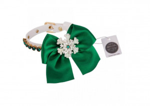 Zgarda Snowflake - 25cm - Verde