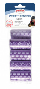 Pungi igienice pentru caini - set 9 role x 20 buc. - Mov - Img 1