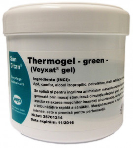 Veyxat Thermogel - 1kg - Gel cu efect termic pentru masaj local si suport locomotor la animale