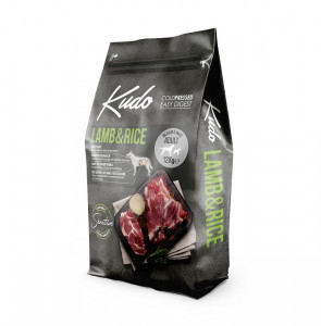 Kudo Adult Mediu-Maxi Sensitive - Hrana uscata, presata la rece - Miel si Orez - 12kg