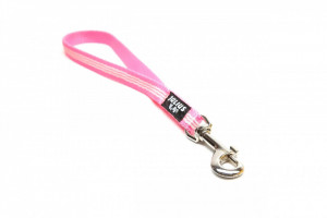 Lesa IDC scurta, nylon cu fire flourescente, cu maner - 14mmx0.35m - Roz - Img 1