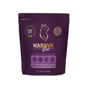 Narava High Premium Cat - Hrana uscata pentru pisici - Curcan - 1.5kg