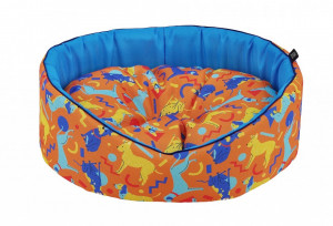 Pat caine - CAZO Abstract Dogs Orange - 60x50cm