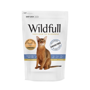 Wildfull Cat Sterilized, Light - Hrana uscata ultra-premium - Pui - 400g