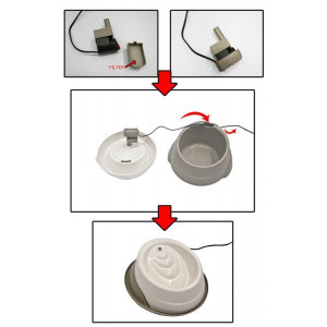 Castron apa antiderapant cu functie automata - tip fantana - Img 3