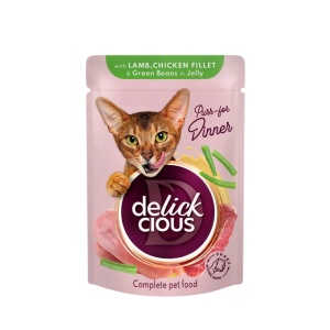 Delickcious Cat - Set Flowpack - 4 Plicuri - 4x85g - Img 2