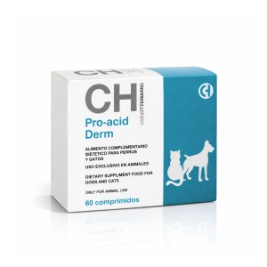 Pro-acid Derm - 60cpr. - Supliment cu acizi grasi pentru piele si blana la caini si pisici
