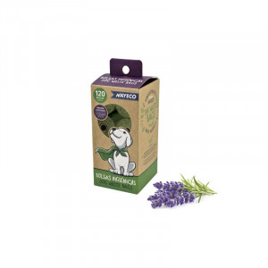 Pungi igienice, pentru caini - set 8 role x 15buc. - Lavanda