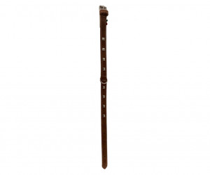 Zgarda piele, tinte - 45cm - Maro - Img 2