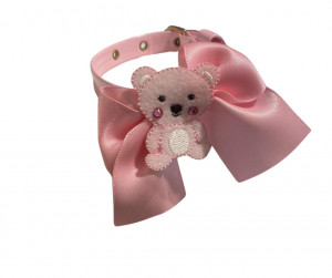Zgarda Teddy - 25cm - Roz