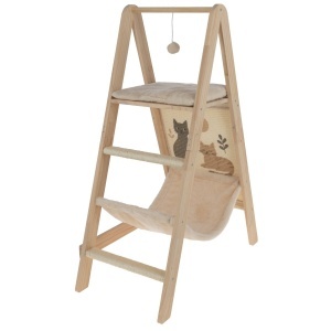 Ansamblu de catarare pentru pisici Ladder, Bej, 104 × 75 × 39,5 cm, Kerbl