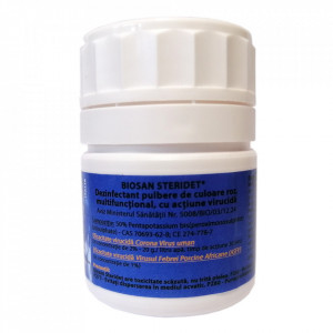Biosan Steridet - 50g - Dezinfectant pulbere multifunctional cu actiune virucida, uz veterinar