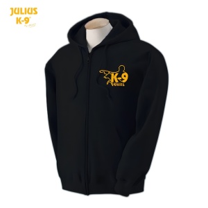 Hanorac cu gluga si fermoar K9 Unit - Julius K9 - Negru - XXL