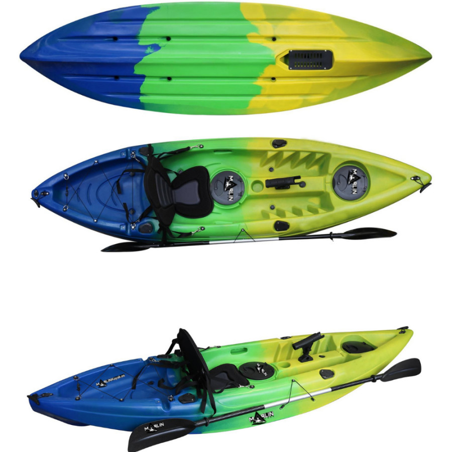 Kayak de Pesca con timón. Para pesca profesional en Mar. ¡Oferta 619€!