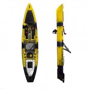 kayak con motor eléctrico Bergatin. ¡Un kayak eléctrico silencioso