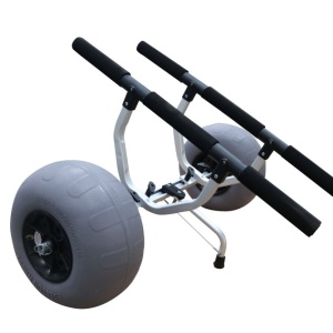 Carro kayaks tubular trolley ruedas globo 12"