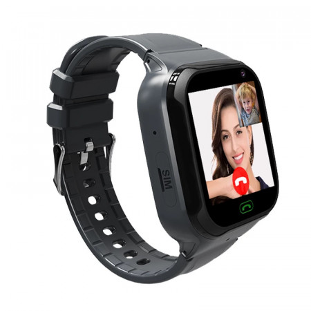 Ceas Smartwatch pentru Copii 4G Wearbit cu Functie de Monitorizare si Apel Video Negru